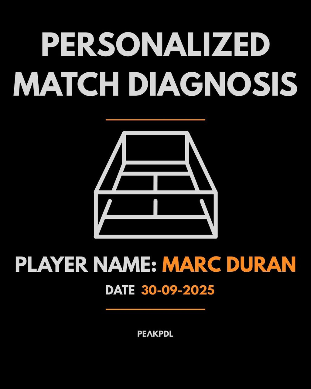 PMD: Personalized Match Diagnosis by Peakpdl